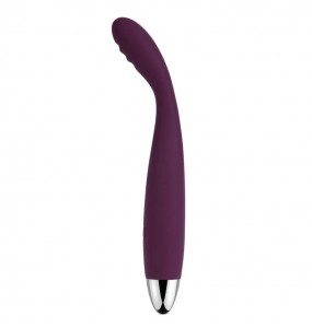 USA SVAKOM - CICI Flexible Ribbed Desgin Slim G-spot Virator (Chargeable - Violet)